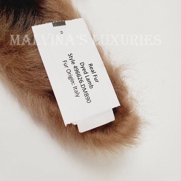 GUCCI SHOES JORDAAN HORSEBIT SHEARLING FUR RED LEATHER LOAFERS 37.5 7.5 US - Picture 14 of 16